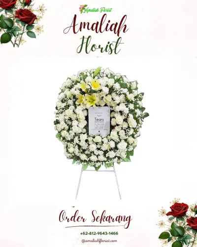 Krans Bunga Duka Cita di Glugur